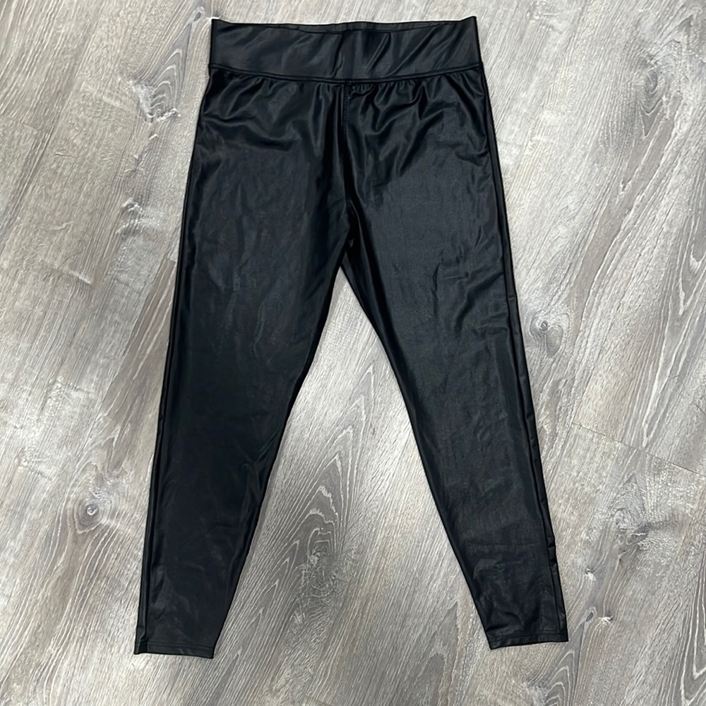 Xhilaration Brand Shiny Black Leggings